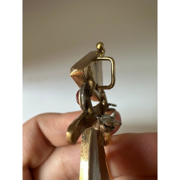 Vintage abstract modernist gemstone Pendant - Picture 4 of 6